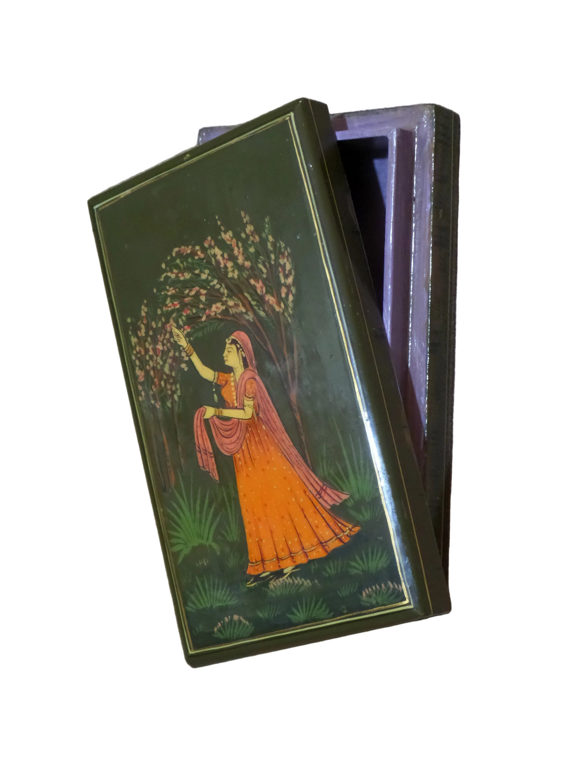 GREEN PAPER MACHIE BOX